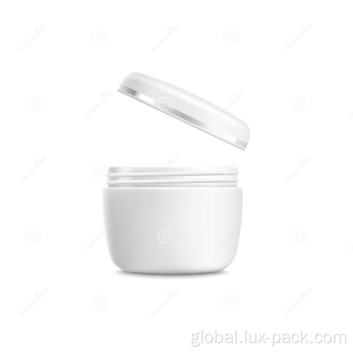 White Plastic Jar Custom Cosmetic Skincare Cream Jar With Lid Manufactory